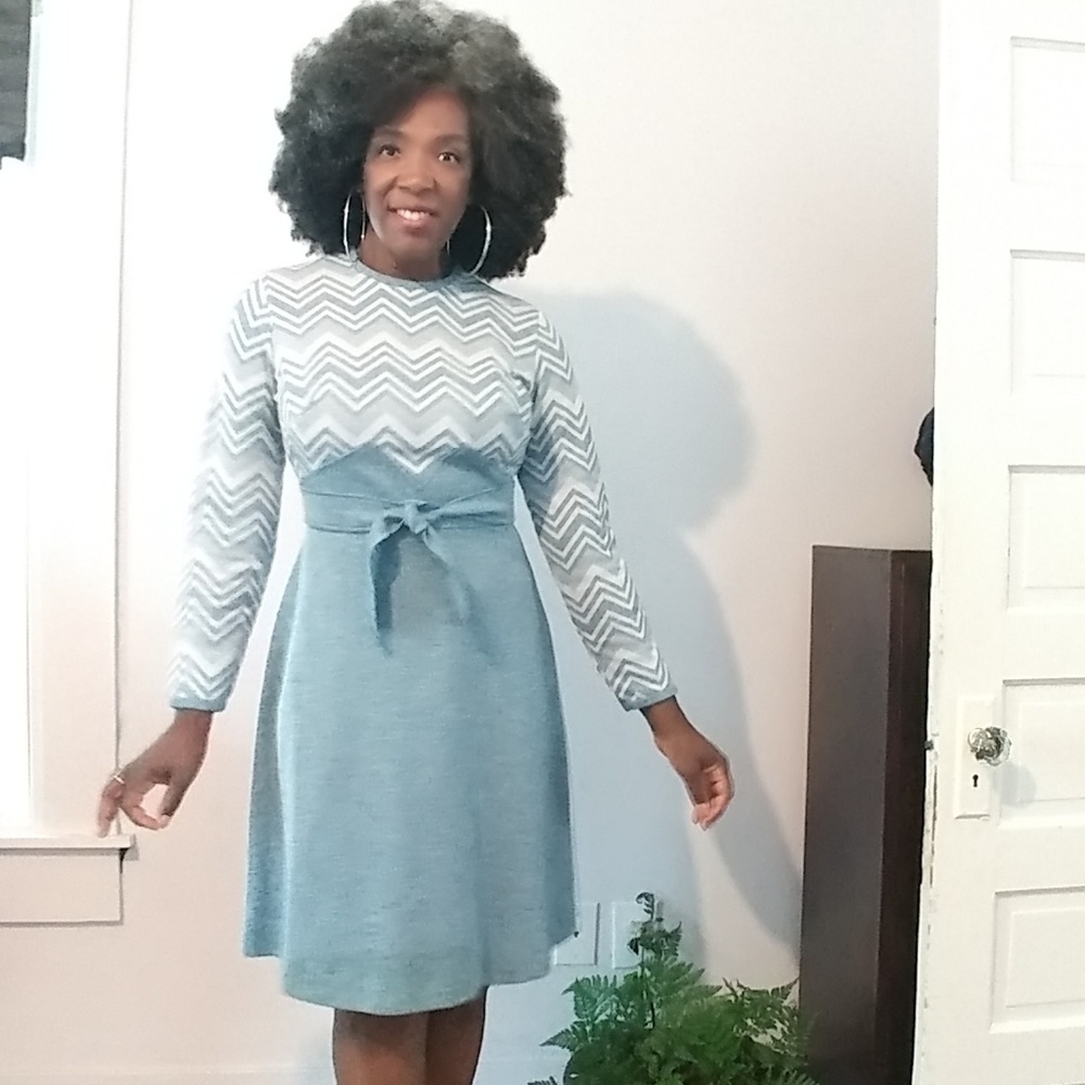 🌹Vintage Dusty Blue Dress 🌹